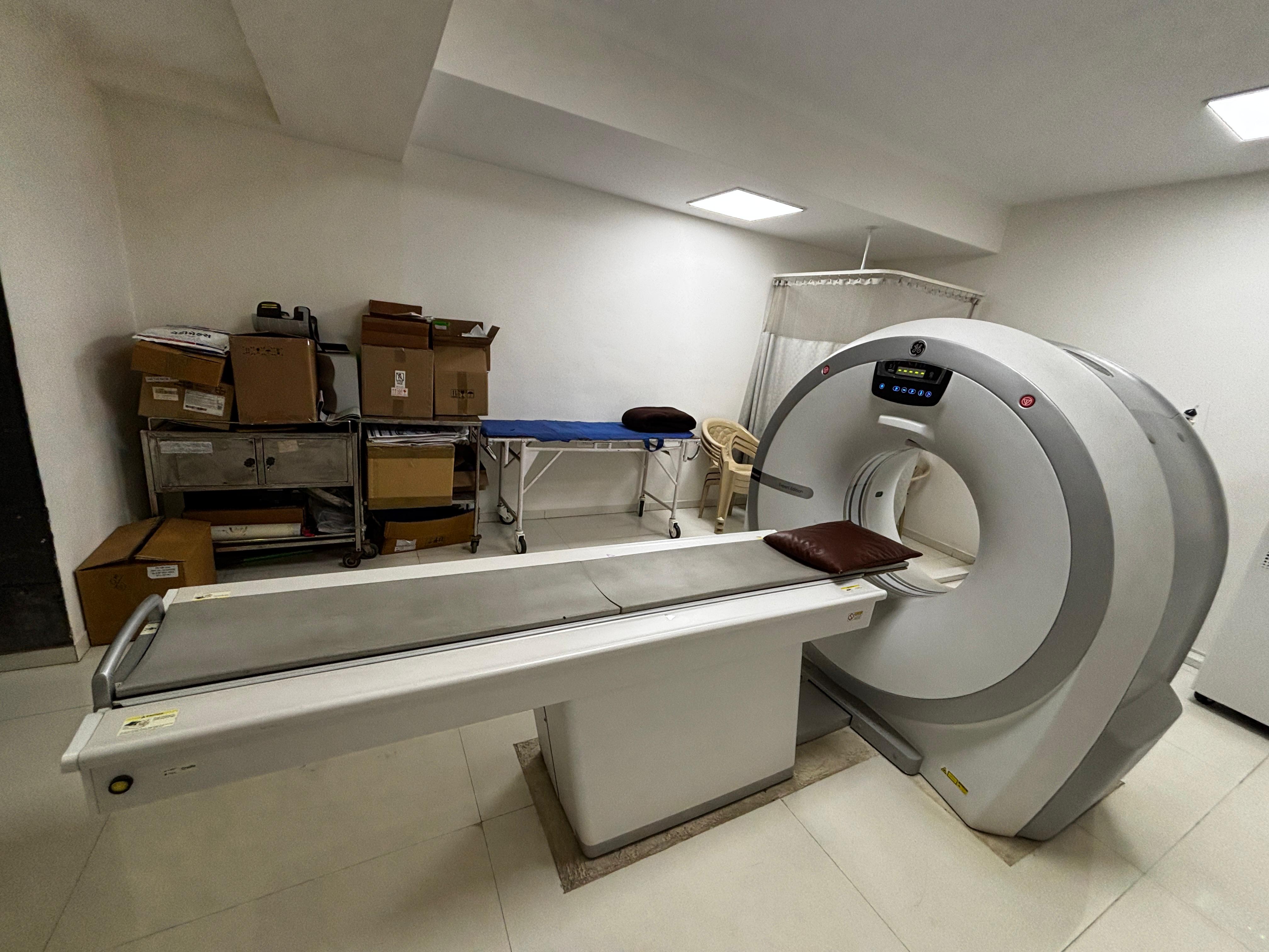 CT scanner — alternate view of the imaging suite.